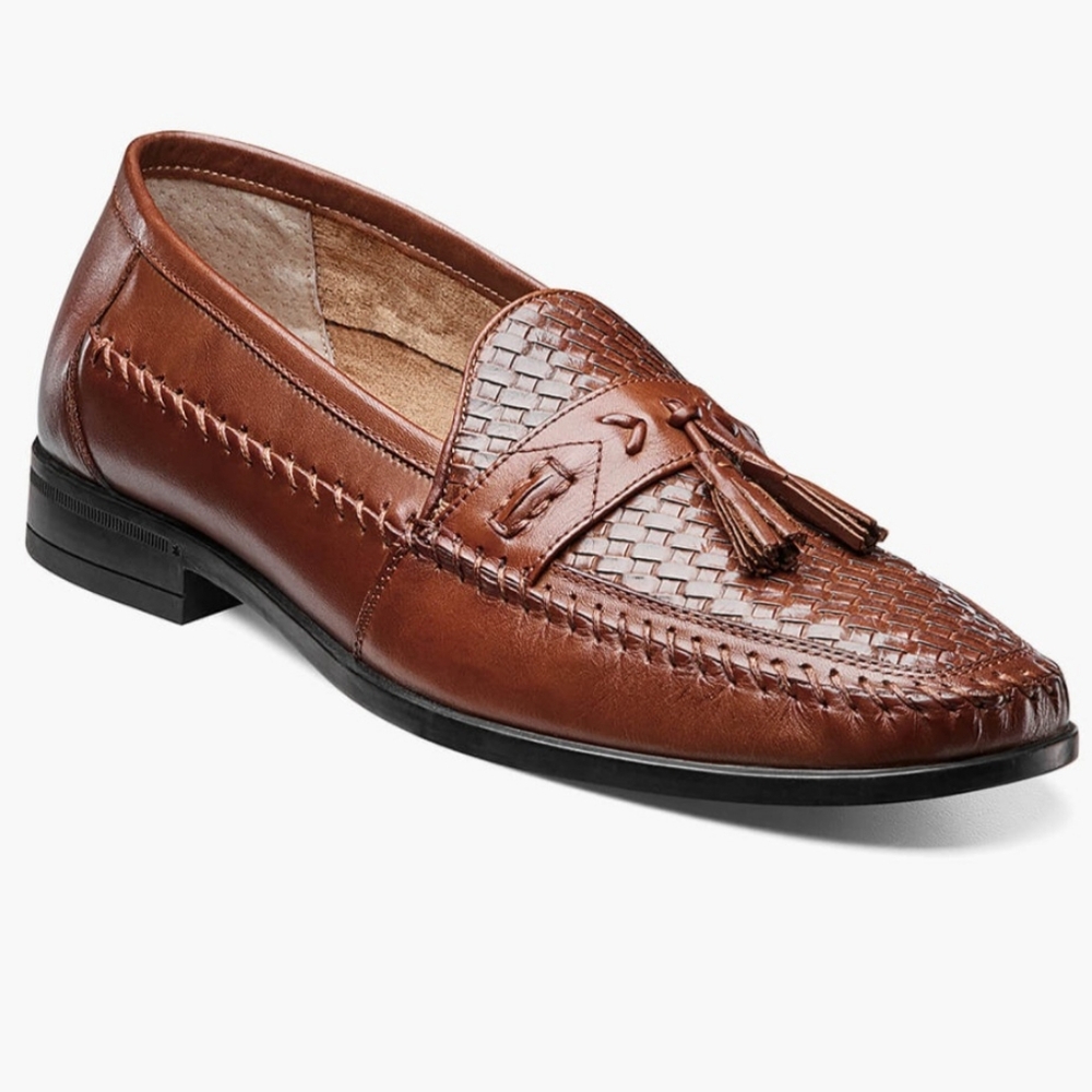 Nunn Bush Mens Brown  Leather  Loafers size 8W